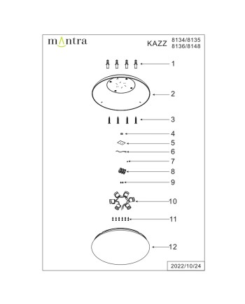 KAZZ * PLAFÓN GRANDE MADERA - E27